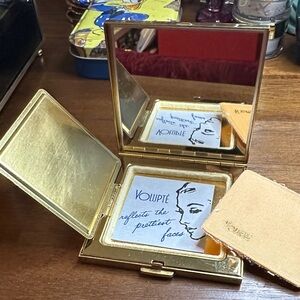 Volupte Gold Makeup Compact with Mirror